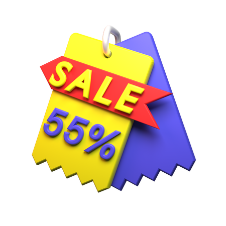 55% Discount  3D Icon