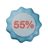 55% Discount Badge