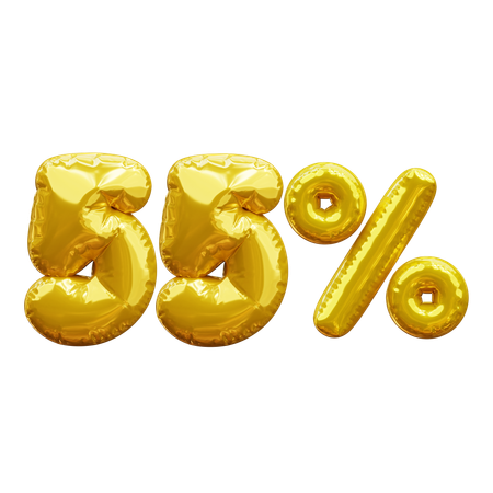 55 por cento  3D Icon