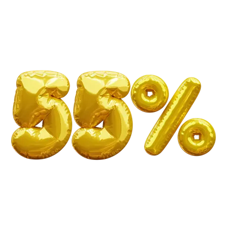 55 por cento  3D Icon