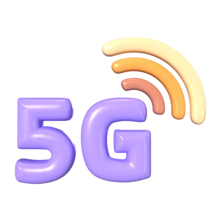 This Is 5 G 3 D Render Illustration Icon It Comes As A High Resolution PNG File Isolated On A Transparent Background The Available 3 D Model File Formats Include BLEND OBJ FBX And GLTF 3D Icon