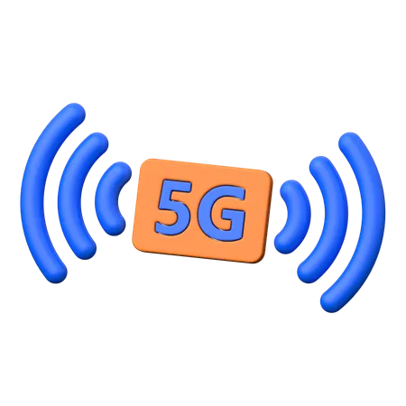 5G  3D Icon