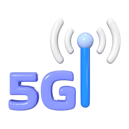 5G  3D Icon