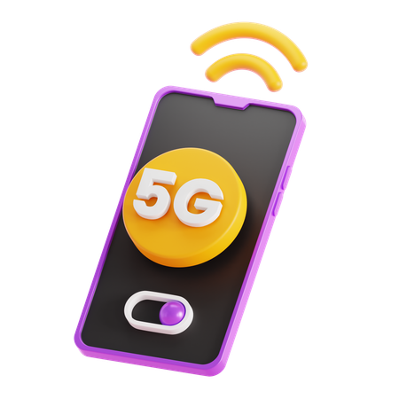 5g 모바일  3D Icon
