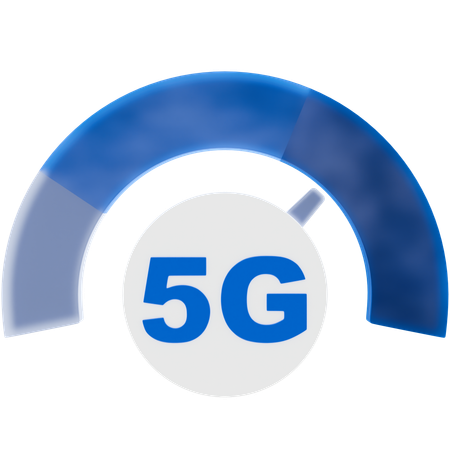 5g de alta velocidad  3D Icon