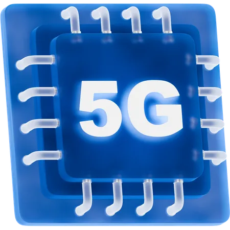 Chips de 5g  3D Icon