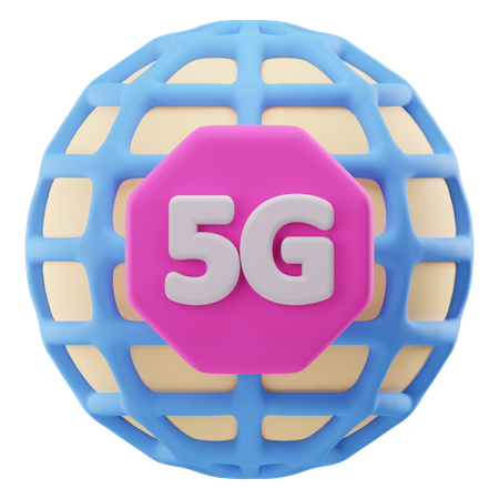 5G Connection  3D Icon