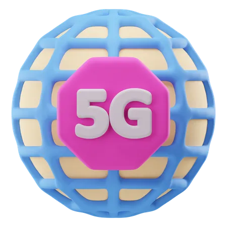 5G Connection  3D Icon