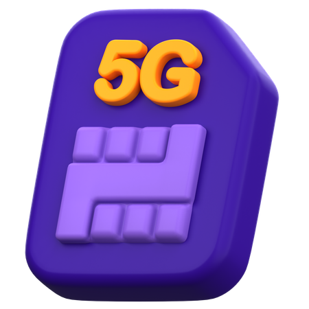 5G Data Roaming  3D Icon