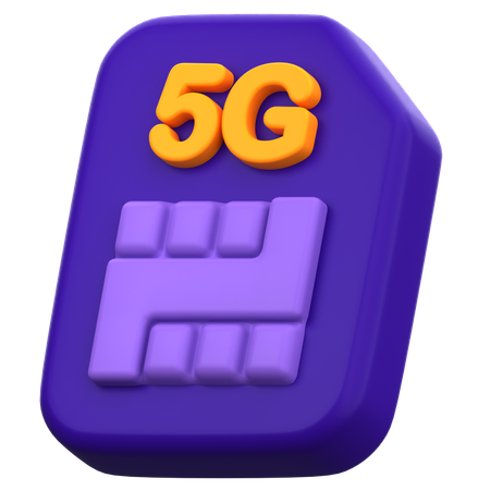 5G Data Roaming  3D Icon