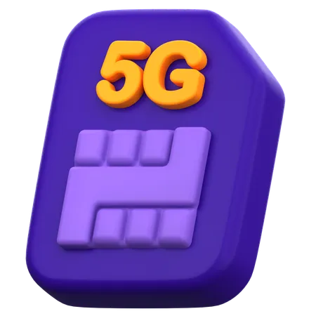 5G Data Roaming  3D Icon