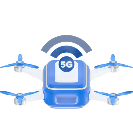 5g 드론  3D Icon