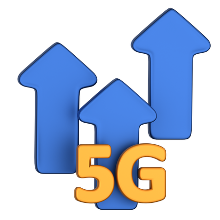 5G High Speed  3D Icon