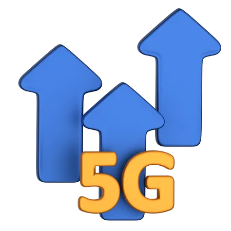 5G High Speed  3D Icon