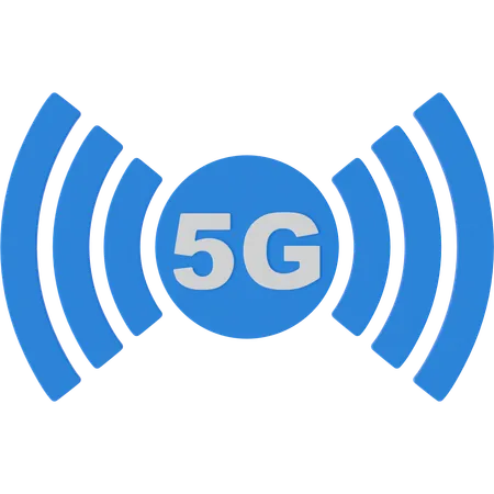 5G Internet  3D Icon