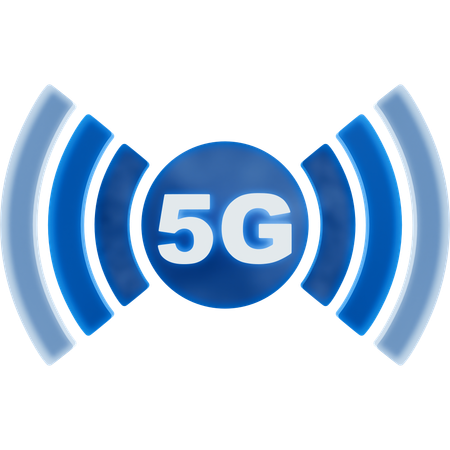 Internet 5G  3D Icon