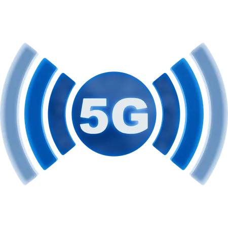 5G Internet  3D Icon