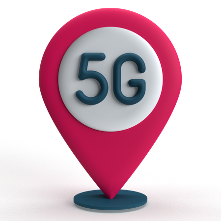 5g Location  3D Icon