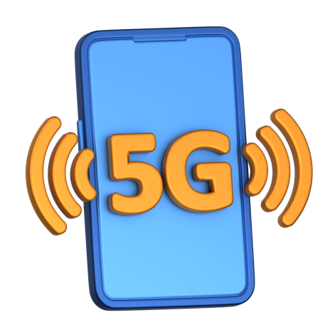 5G Mobile  3D Icon