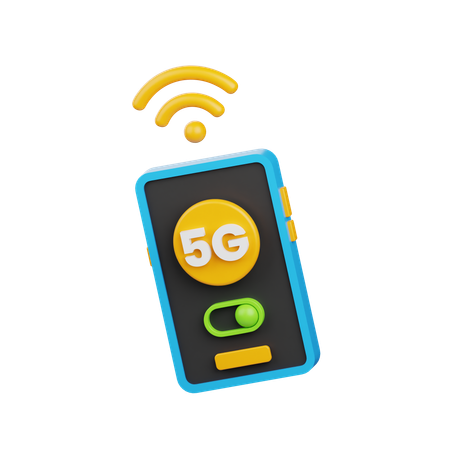 Mobile 5g  3D Icon