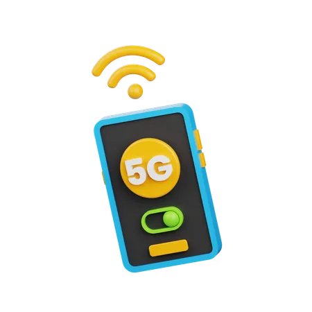 Mobile 5g  3D Icon