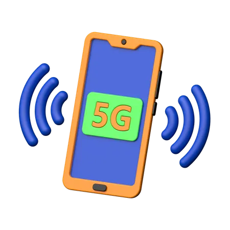 Mobile 5g  3D Icon