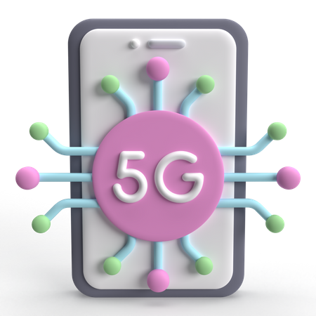 5g Mobile  3D Icon