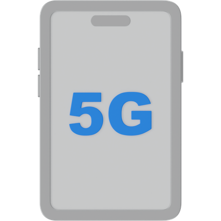 5G Mobile Phone  3D Icon