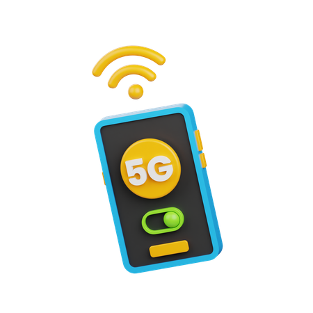 5g-Mobilfunk  3D Icon