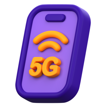 Celular 5g  3D Icon