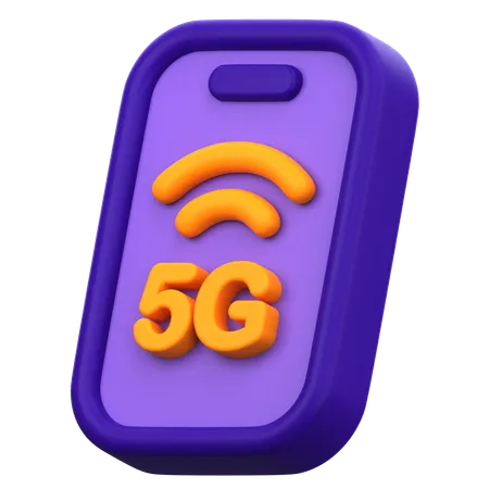 Móvil 5g  3D Icon