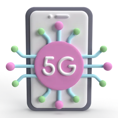 Móvil 5g  3D Icon