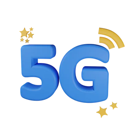 5 G Network Icon Contains PNG BLEND GLTF And OBJ Files 3D Icon