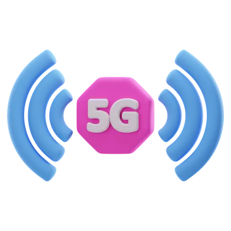 5G Network  3D Icon