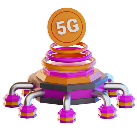 5G network  3D Icon
