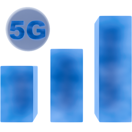 5G 네트워크 2  3D Icon