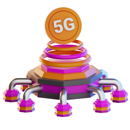 5G network  3D Icon