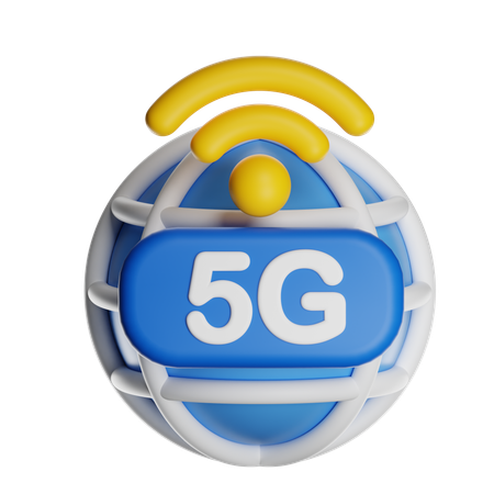 5G Network  3D Icon