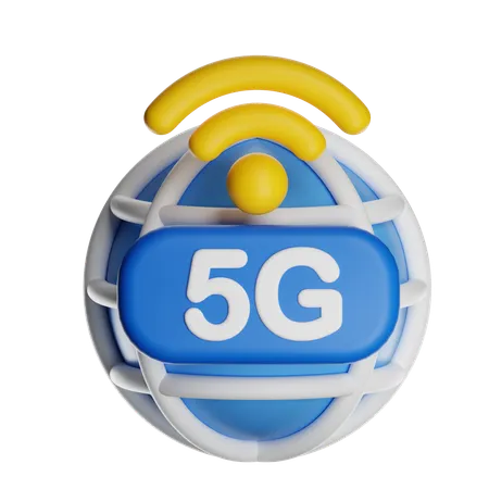 5G Network  3D Icon