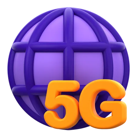 5G Network  3D Icon