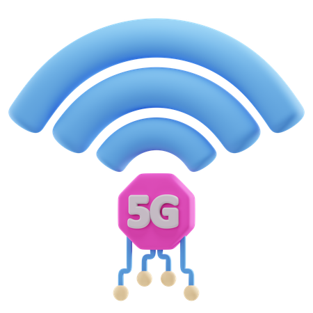 5G Network  3D Icon