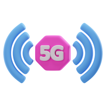 5G Network  3D Icon