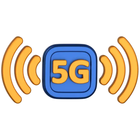 5G Network  3D Icon