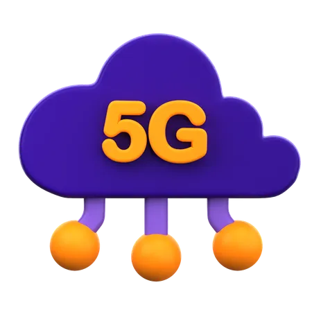 5G Networking  3D Icon