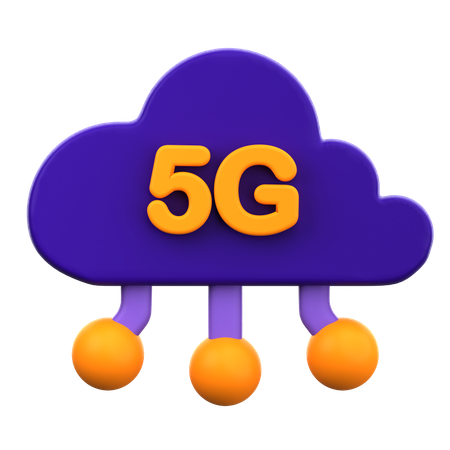 5G Networking  3D Icon