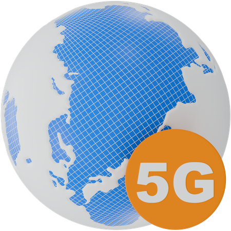 Rede 5G  3D Icon