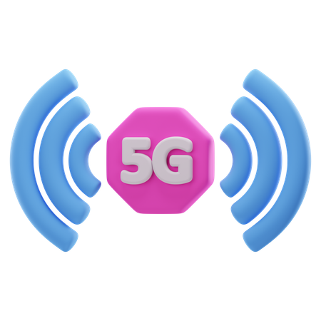 Rede 5G  3D Icon