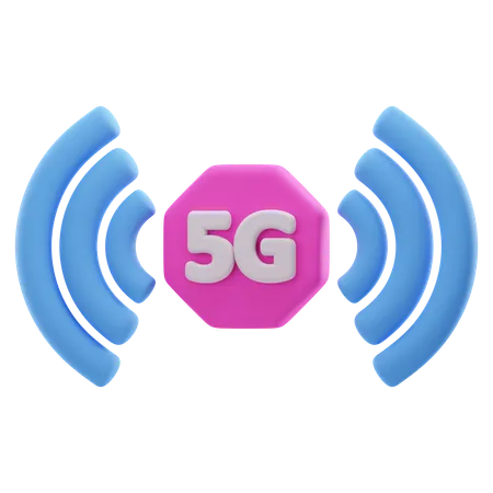 Rede 5G  3D Icon