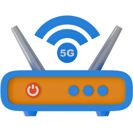 Roteador 5g  3D Icon