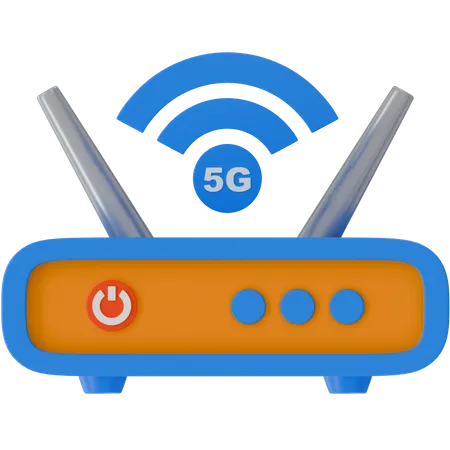 Roteador 5g  3D Icon